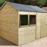 10' x 8' Shed-Plus Champion Heavy Duty Reverse Apex Single Door Shed