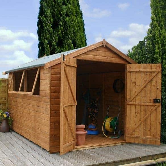 mercia garden room summerhouse with side shed 10 x 8