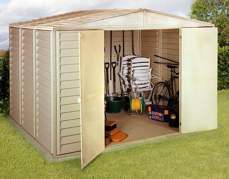 10'5 x 13' Duramax WoodBridge Plastic Shed - What Shed