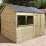 12' x 10' Shed-Plus Champion Heavy Duty Reverse Apex Double Door Shed