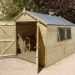 12' x 8' Shed-Plus Champion Heavy Duty Apex Double Door Shed