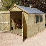 12' x 8' Shed-Plus Champion Heavy Duty Apex Double Door Shed