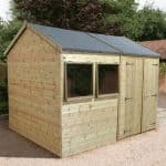 16' x 10' Shed-Plus Champion Heavy Duty Reverse Apex Double Door Shed