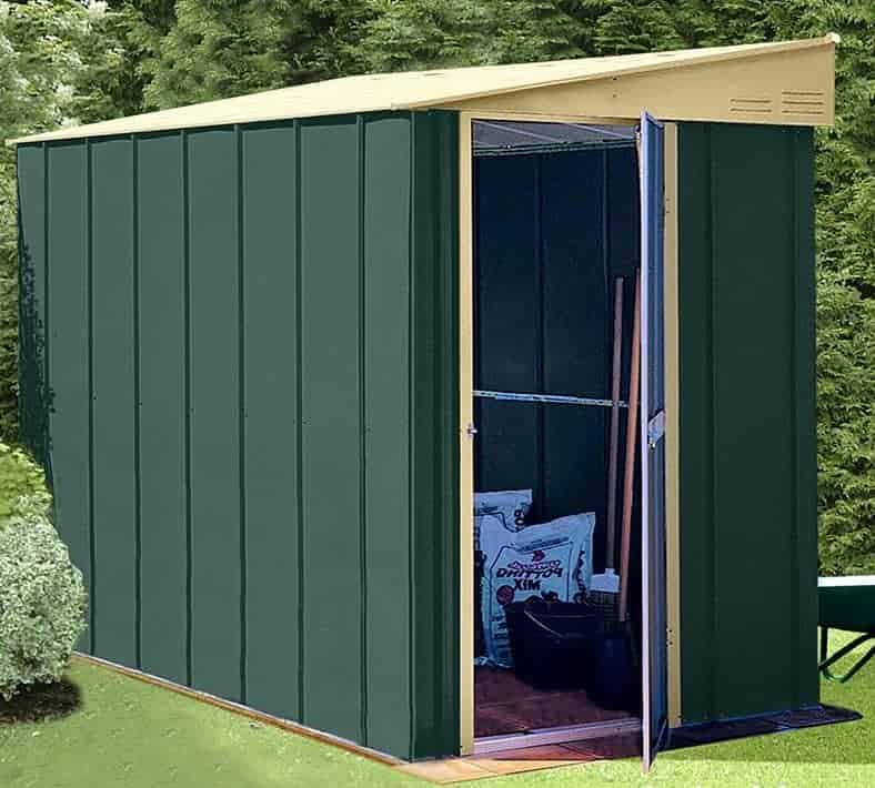 4' x 6' Shed Baron Grandale Lean To Metal Shed - What Shed