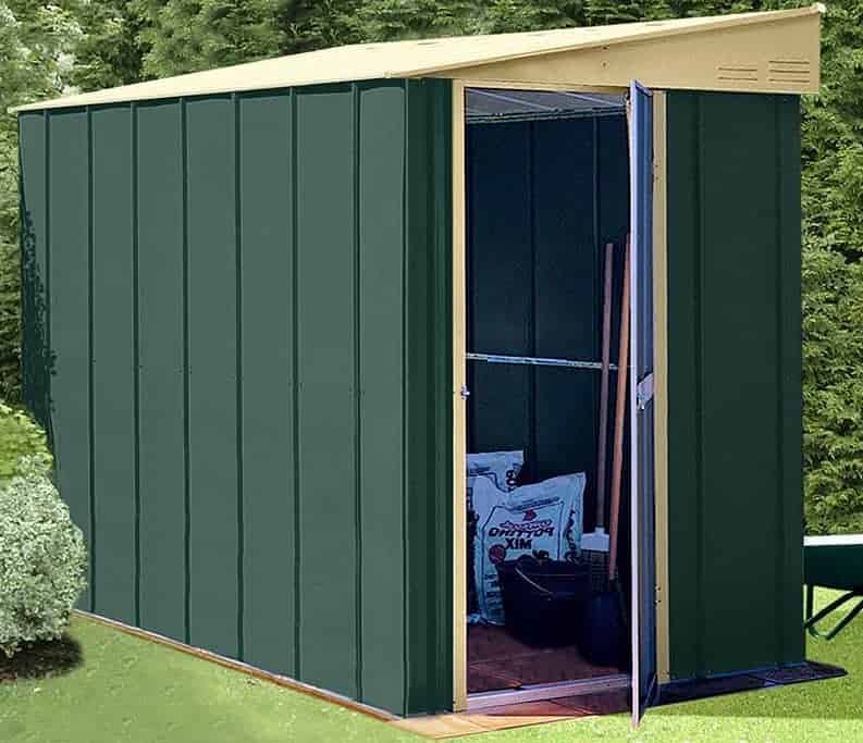 4 x 8 metal lean to shed