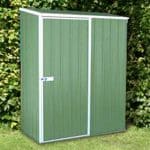 5' x 2'7 Absco Easy Store 1PE Green Metal Shed