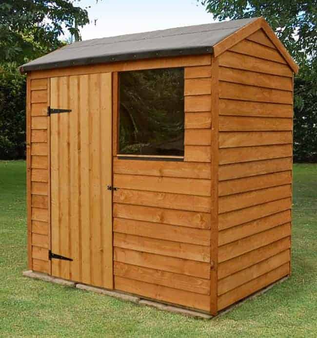 6' x 4' Shed-Plus Overlap Reverse Apex Shed - What Shed
