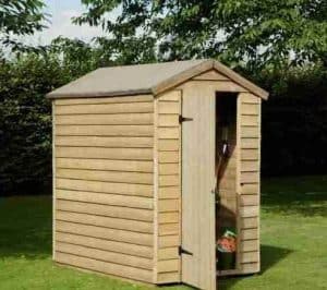 6' x 4' Shed-Plus Pressure Treated Overlap Security Shed
