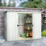 8'8 x 6' Trimetals Titan 960 Pent Metal Shed - What Shed