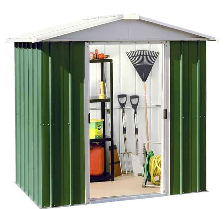 6' x 5' yardmaster green metal shed 65geyz - what shed