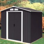 6'7 x 4' Store More Anthracite Metal Shed