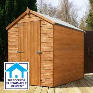 7 x 5 Tongue & Groove Windowless Apex Shed Sustainable Homes Compliant