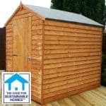7 x 5 Windowless Overlap Apex Shed Sustainable Code Compliant