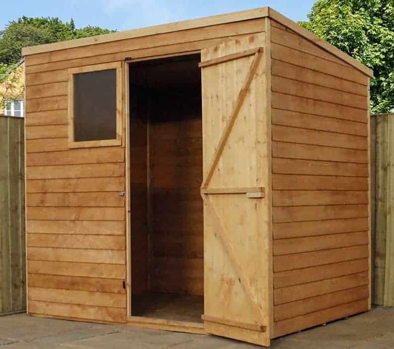 7' x 5' windsor overlap pent garden shed - what shed