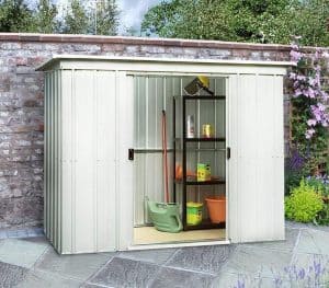 7'10 x 3'11 yardmaster pent metal shed 84pz+ with floor