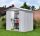 7'10 x 6'8 Yardmaster Silver Metal Shed 68ZGEY+ With Floor Support Kit