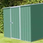 7'5 x 2'7 Absco Easy Store 2PE Green Metal Shed