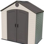 8' x 5' Lifetime Heavy Duty Plastic Shed Overall View