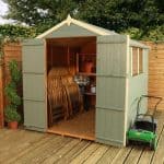 8 x 6 Waltons Tongue and Groove Double Door Apex Wooden Shed
