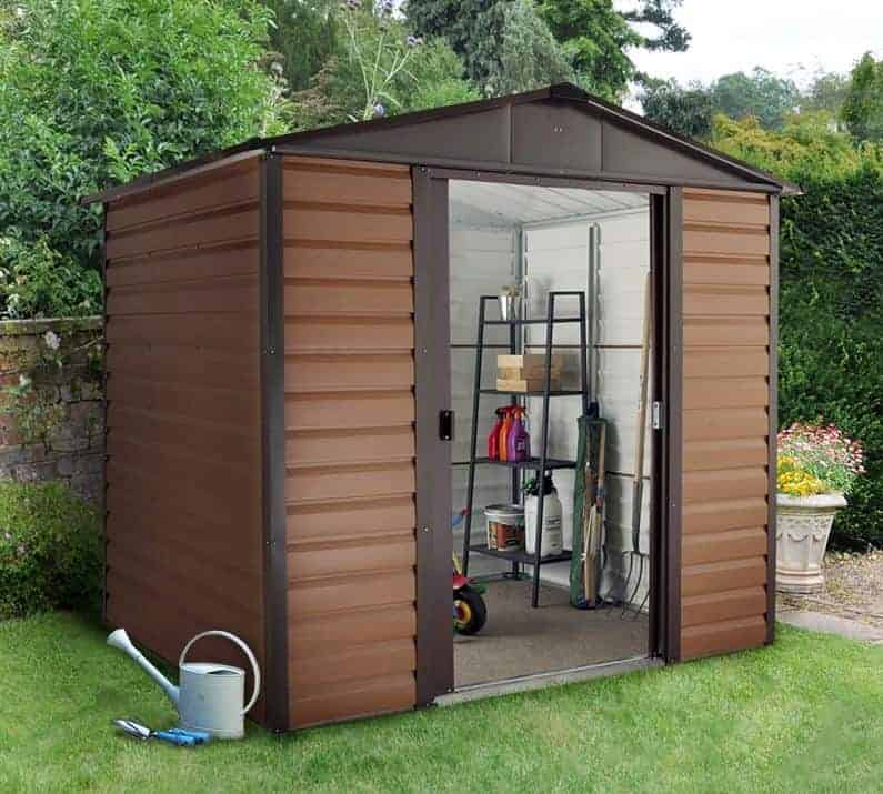 8' x 6'5 yardmaster glencoe metal shed 86wgl+ with floor