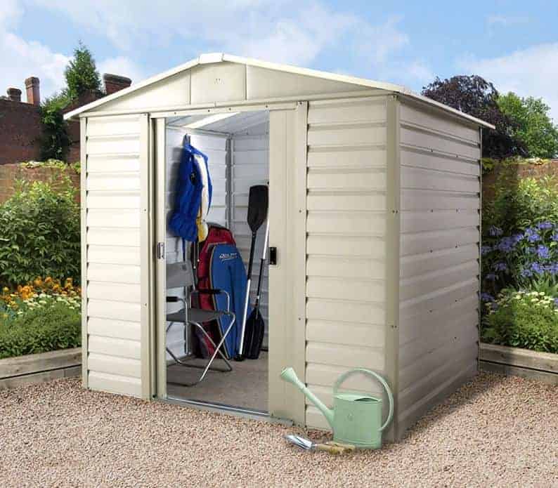 8 X 6 6 Yardmaster Shiplap Metal Shed 86sl With Floor Support Kit