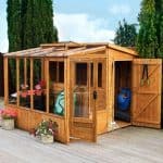 8 x 8 Waltons Tongue and Groove Combi Greenhouse and Wooden Shed