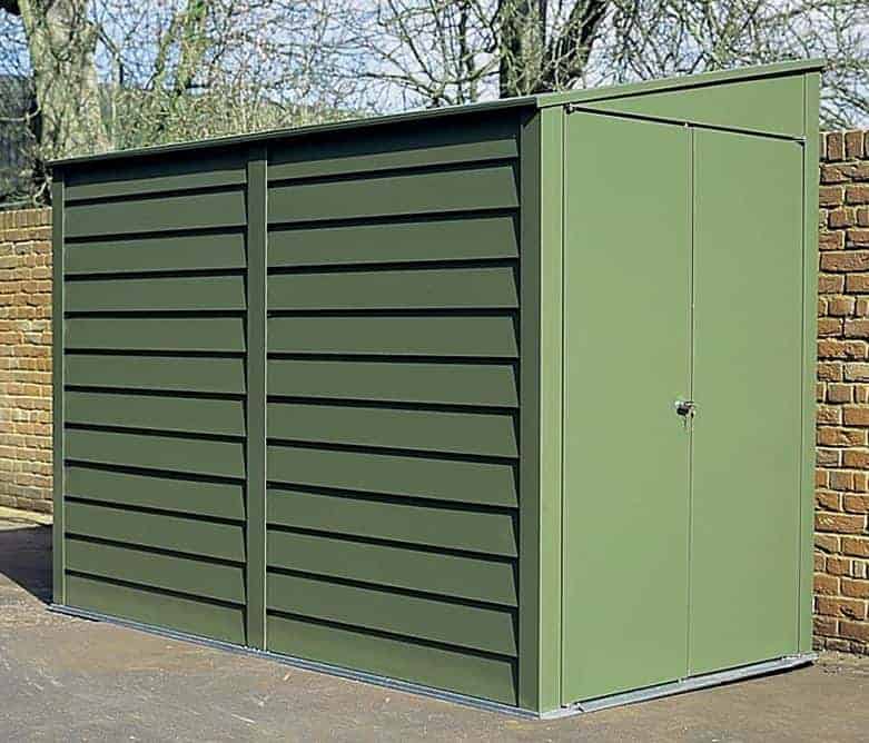 steel motorcycle shed