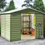 9'11 x 6'6 Yardmaster Shiplap Metal Shed 106SL+ With Floor Support Kit