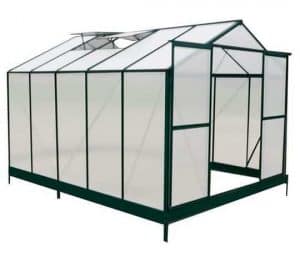 10 x 8 Waltons Green Extra Tall Polycarbonate Greenhouse