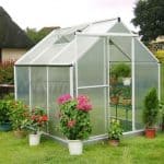 6' x 6' Nison Natural Polycarbonate Greenhouse