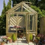 6 x 8 Waltons Pressure Treated Wooden Greenhouse
