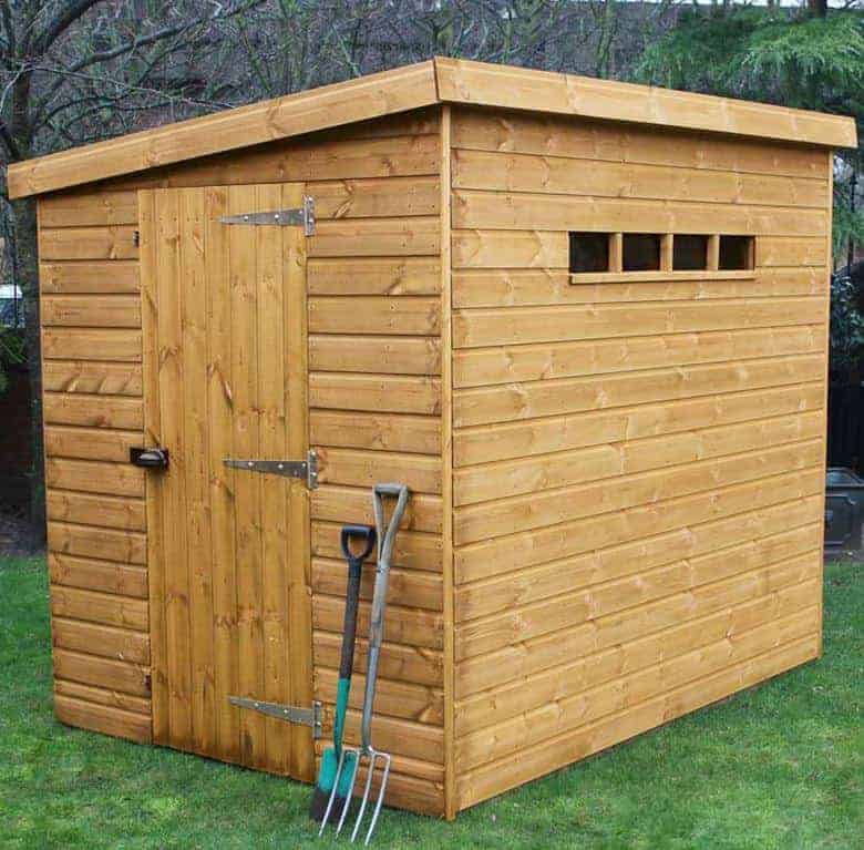 7' x 5' traditional pent security shed - what shed