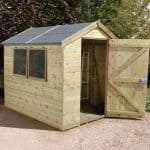 Hartwood 8' x 6' FSC Pressure Treated Overlap Apex Shed 