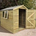8' x 6' Shed-Plus Heavy Duty Tongue and Groove Wooden Shed