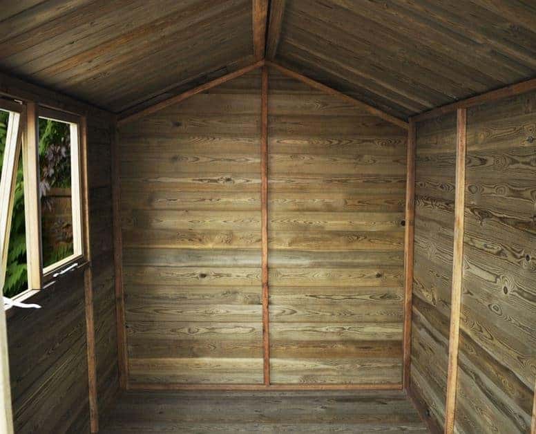 8' x 6' Shed-Plus Heavy Duty Tongue and Groove Wooden Shed 