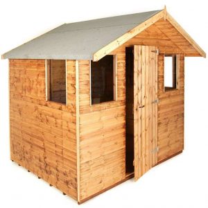 8' x 8' Traditional Cabin Special Deal Shed Unpainted