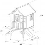 9 x 6 Tom Axi Playhouse Overall Dimensions