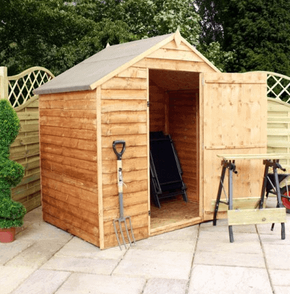 6' x 4' Forest Epping Overlap Pressure Treated Windowless Apex Wooden Shed