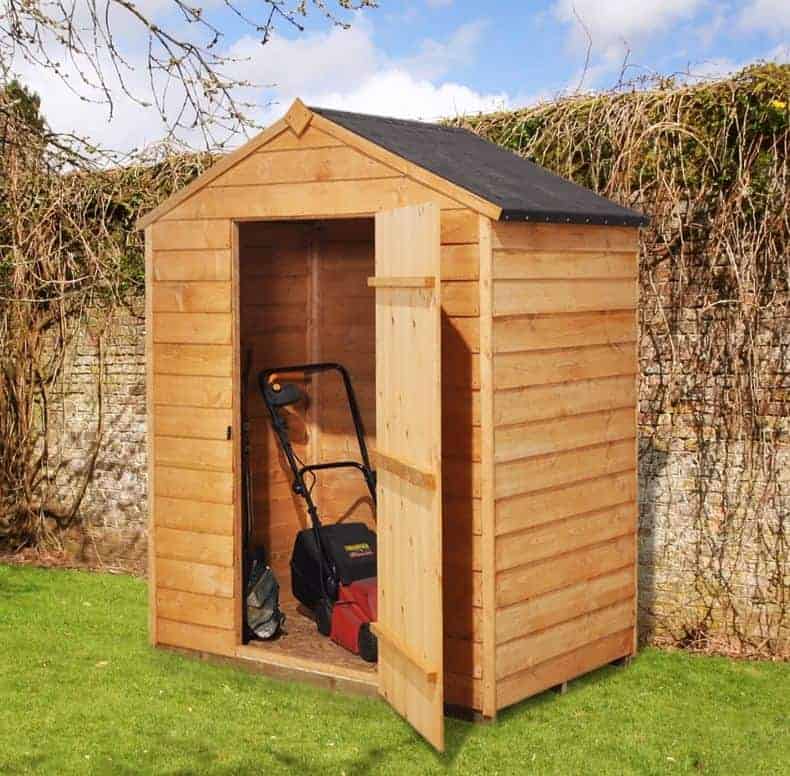 5' x 3' Forest Overlap Apex Dip Treated Wooden Windowless Shed (1.62m x 0.94m)