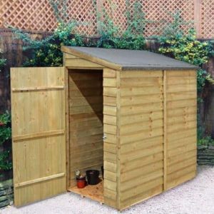 Hartwood 6' x 3' FSC Pressure Treated Overlap Pent Wall Shed