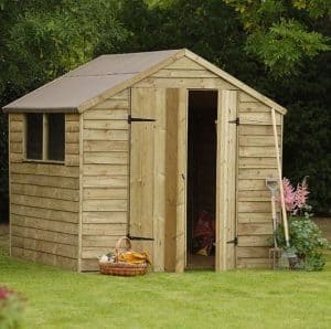 Hartwood 7' x 7' FSC Pressure Treated Double Door Overlap Apex Shed