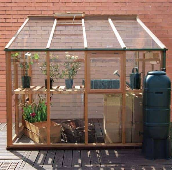 Waltons 8 x 4 Evesham Lean-to Pent Wooden Greenhouse
