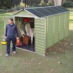Aluminium Sheds - Waltons 6 x 12 Green Skylight Aluminium Sheds