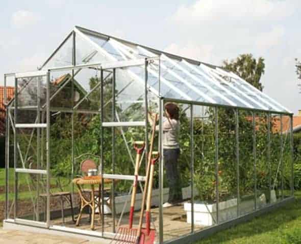 Garden Grow 6.2 x 8.3ft Greenhouse - Silver