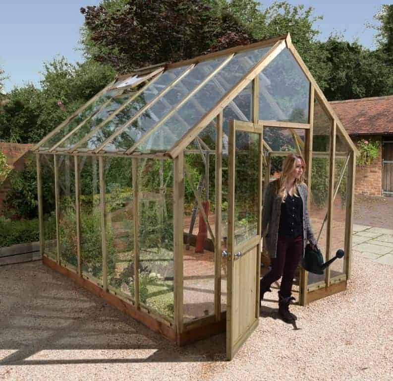 10'x8' Forest Sherbourne Victorian Wooden Greenhouse (3.3x2.4m)