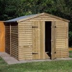 Hartwood 10' x 8' FSC Pressure Treated Overlap Apex Security Workshop