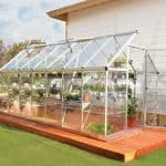 Plastic Greenhouse - 6 x14 Palram Harmony Silver Plastic Greenhouse With Base