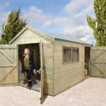 Workshop Sheds - 12 x 8 Shed-Plus Champion Heavy Duty Combination Workshop Sheds