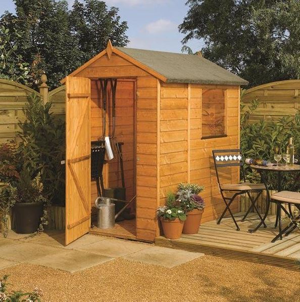 6' x 4' Forest Delamere Shiplap Dip Treated Apex Wooden Shed