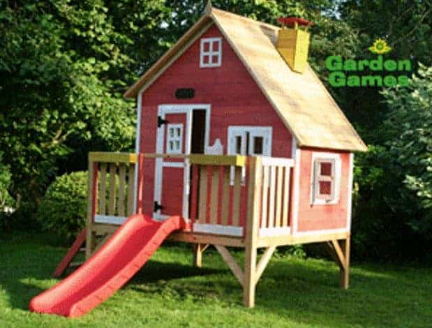 Adley 5' x 5' Jellytot Cottage Tower Playhouse & Slide